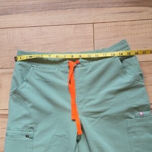 Figs Cargo Pants with Bright Orange Drawstring